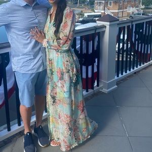 Hermandt and Nandita Floral Dress XS worn one